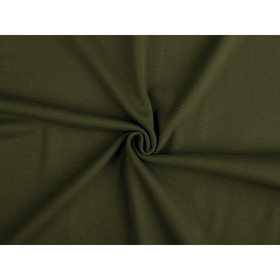 Úplet bavlněný elastický hladký Barva: 26 (356) zelená - khaki