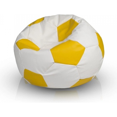 Ecopuf FOOTBALL L ekokoža E2 Smotanovo biela
