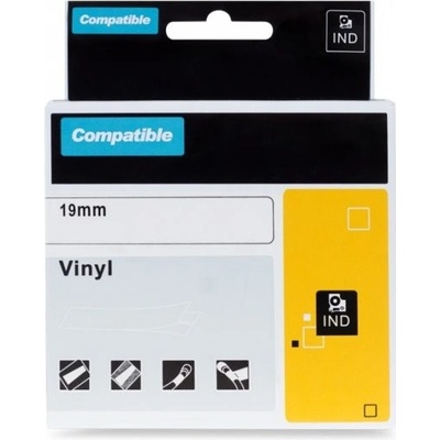 PRINTLINE kompatibilní páska s DYMO 1868752 19 mm 7 m černý tisk bílý p.