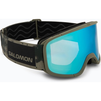 Salomon Скиорска маска Salomon Aksium 2.0 S olive night/ml mid blue