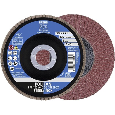 Pferd vejárovitý brúsny kotúč 125 x 22.23 mm 67604125 10 ks