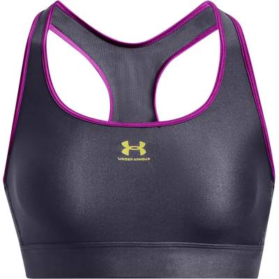 Under Armour HeatGear Armour Mid Padless Sports Bra Womens - TemperedSteel