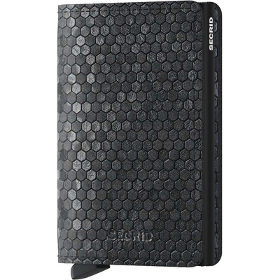 Secrid Кожен портфейл Secrid Slimwallet Hexagon Black (SHe.Black)