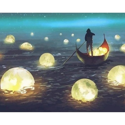 Figured ART malování podle čísel MĚSÍČNÍ JEZERO