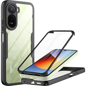 Techsuit Калъф за Xiaomi Redmi A7 Pro 4G - ColorVerse 360 Series + протектор - Techsuit - Черен