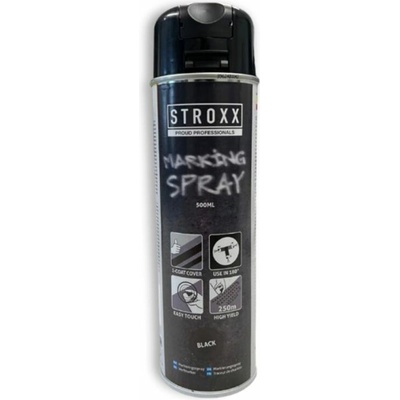 Stroxx značkovací sprej 500 ml čierny