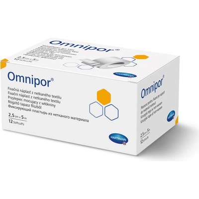 HARTMANN-RICO Omnipor náplast na cívce 2,5 cm x 5 m 12ks