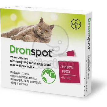 Image 1 of Dronspot капков разтвор за големи котки A. U. V. 2 x 1, 12 мл