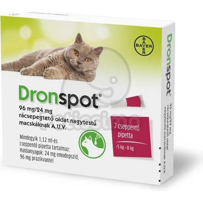 Dronspot капков разтвор за големи котки A. U. V. 2 x 1, 12 мл