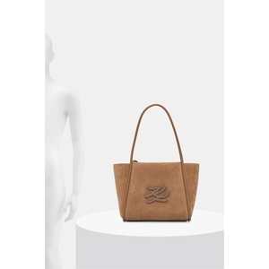 KARL LAGERFELD чанта tote дамска от велур K/AUTOGRAPH (B3W30037)