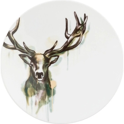 Seltmann Weiden Dezertní talíř 23 cm LIFE NATURE DEER zelená