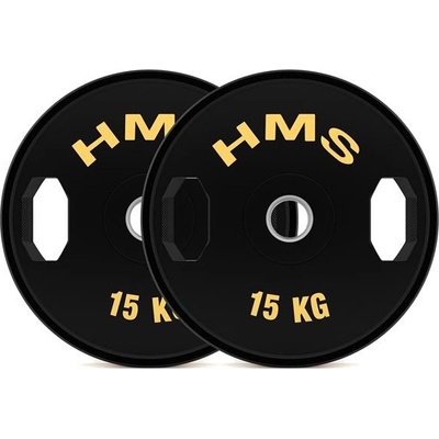 HMS TOG15 sada pogumovaných olympijských kotoučů 50 mm 2 x 15 kg