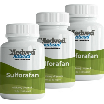 Medveď natural 3x Sulforafan 30 kapsúl