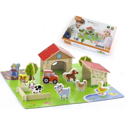 Viga Drevená stavebnica 3D farma