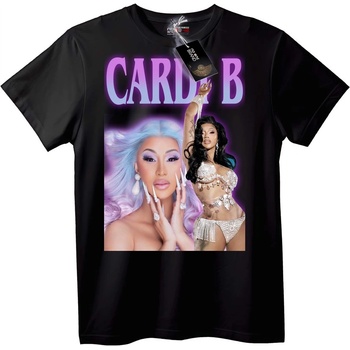 NOONEBRAND Тениска Cardi B Музика - M, Black