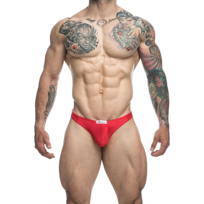 Justin+Simon Classic Tanga Red M