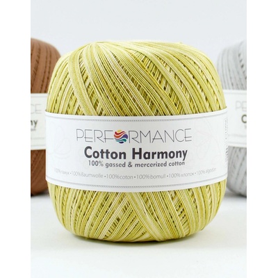 Performance Bavlněná příze Cotton Harmony 400 - zelená melír 100g 560m