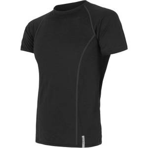 Sensor Merino Wool Active къс ръкав Размер: L / Цвят: черен