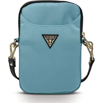 GUESS Triangle Logo Tablet Bag 8 - дизайнерска чанта с презрамка за таблети до 8 инча (син)