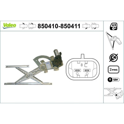 Zvedací zařízení oken VALEO 850410