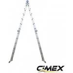 CIMEX Телескопична алуминиева А-образна стълба 6.0 метра cimex
