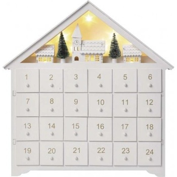 EMOS Lighting DCWW02 LED adventný kalendár drevený