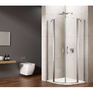 SAPHO Loro - Четвърткръгла душ кабина 90x90 см, прозрачно стъкло/хром GN5590 (GN5590)