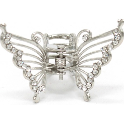 Kovový skřipec - motýl Barva: černá – Zboží Dáma