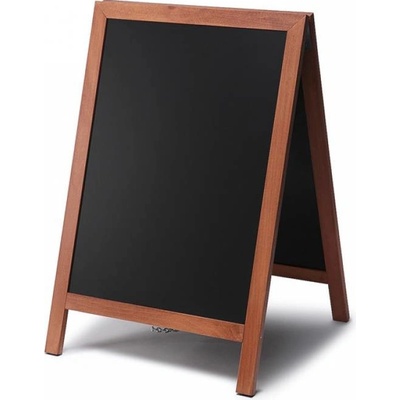 Jansen Display Dřevěné áčko s křídovou tabulí 55 x 85 cm / světle hnědá