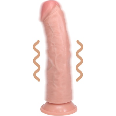 Shots Realrock Vibrating Regular Curved Cock 15,5 cm flesh
