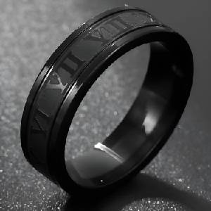 HARAHU Пръстен XA-17080 - Черен / 59mm KP17080
