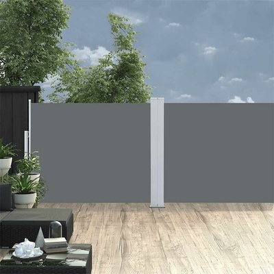 vidaXL Zatahovací boční markýza / zástěna 140 x 1200 cm antracitová