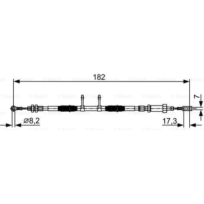 BOSCH Tazne lanko, parkovaci brzda 1987482450