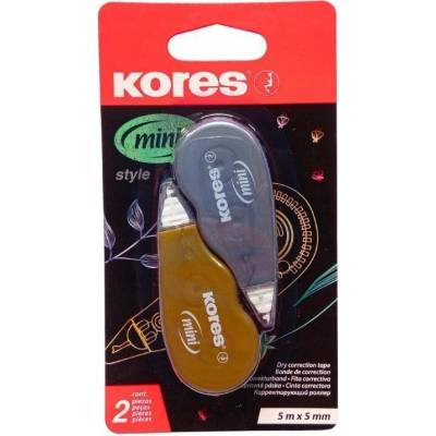 KORES korekčný roller, 5 mm x 5 m, "Mini", strieborná/zlatá