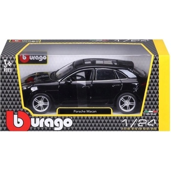Bburago Model Porsche Macan 18-21077 čierny 1:24