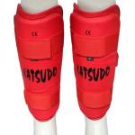 Katsudo Протектори за подбедрици LIGHT, червени (2076.KAT.LIGHT.RED)