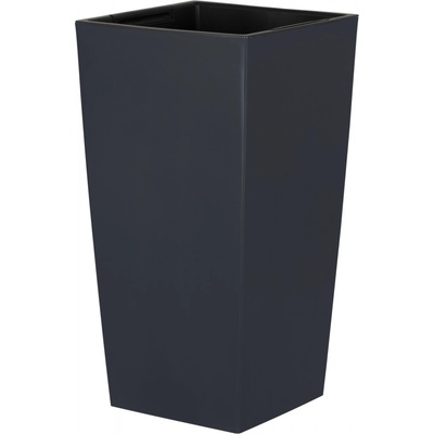 Prosperplast Květináč s vkladem URBI SQUARE MATT antracit 24 cm