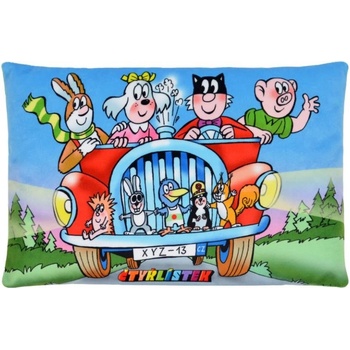 Moravská Ústredňa Vankúš Štvorlístok auto 32x21