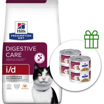 HILL'S Hill s Prescription Diet i/d 8 кг + 4 консерви безплатно