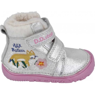 D.D.Step 073 zimní boty stříbrné liška