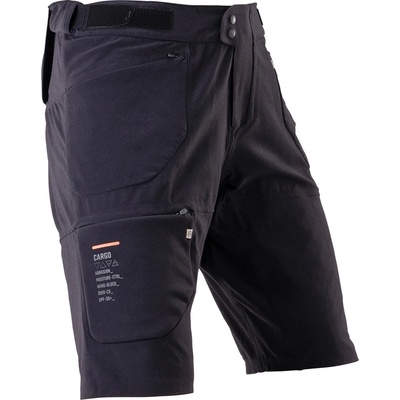 Leatt Мъжки дълъг панталон за колоездене Leatt MTB Trail 6.0 Shorts Cargo Cycling bottoms - Ghost Black - размер XXL (055-3611-0215)