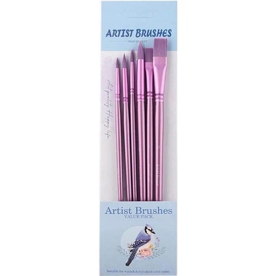 Sada umeleckých štetcov Artist Brushes – 6 ks - ružové