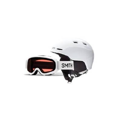 Helma + brýle Smith ZOOM JR/GAMBLER White velikost YM