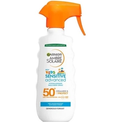 Garnier Ambre Solaire Kids Детски слънцезащитен спрей Sensitive Advance, SPF50+, 270 ml