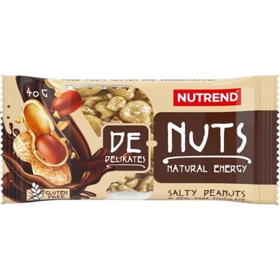 Nutrend DeNuts Bar [40 грама] Черен шоколад със солени фъстъци