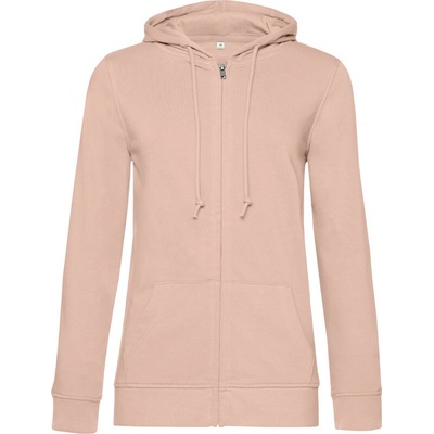 B&C Mikina Inspire Zipped Hood COT01W36Bx5304-soft rose XL Růže světlá
