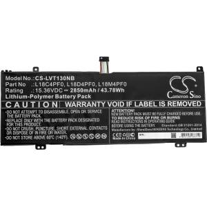 Cameron Sino Батерия за лаптоп LENOVO ThinkBook 13S-20R9005GSB, ThinkBook 14s-0RS002CAU L18C4PF0 15.36V 2850 mAh (LVT130NB)