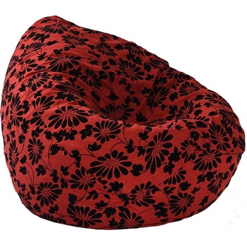 Image 1 of PUFRELAX Калъф за пуф круша, 320л. , Nirvana Grande - Poppy (COVER_PUF-G-NGR-PT-PPY)