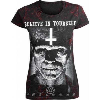 tričko hardcore AMENOMEN FRANKENSTEIN Čierna