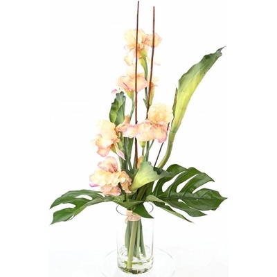 Luxusní kytice umělý iris, 85cm